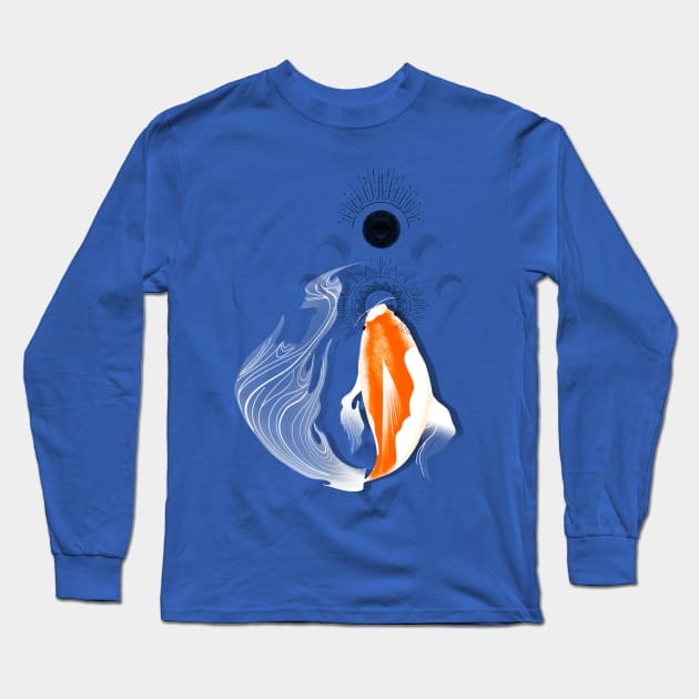 Koi fish 5 Long Sleeve T-Shirt by Miruna Mares